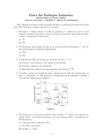 Exercícios de Física das radiações
