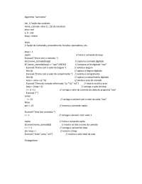 Exercício de Visualg