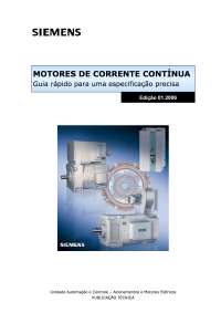 Motores de Corrente Contínua - Guia rápido de especificação