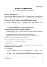 Appunti di Dermatologia: Lesioni Elementari e Diagnosi - Prof. Cerri