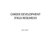 Career Development Powerpoint