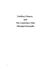 Geoffrey Chaucer and The Canterbury Tales: Middle English Poetry and the Middle Ages