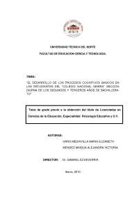 tesis del desarrollo cognitivo