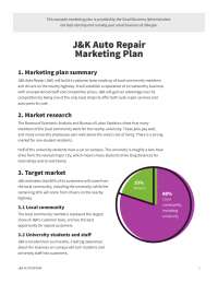 Marketing plan sample document