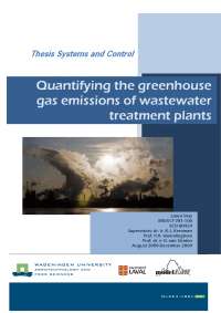 Quantifying the greenhouse gas emissions of wastewater treatment plants ...