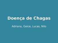 Apresentação doença de chagas