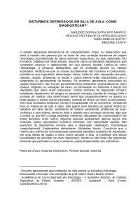 Distúrbios depressivos em sala de aula