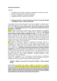 Organização Industrial: Análise de Estruturas de Mercado, Concentração e Inovação