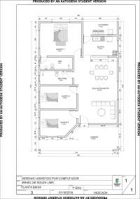 Planta Baixa de um Projeto Residencial: Análise de Espaços e Dimensões