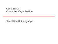 Using IAS instructions