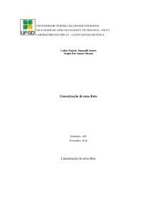 Linearização de uma Reta