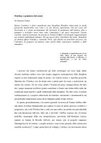 Estetica e pensiero dei sensi