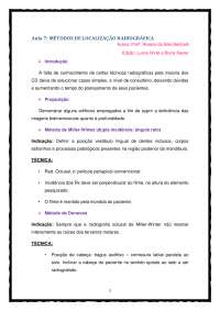 Radiografia dental métodos de localização