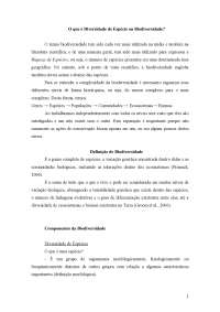 Biodiversidade: Conceitos, Importância e Conservação