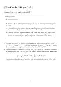 Solución examen física cuántica