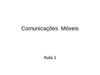 Comunicacoes moveis aula 1