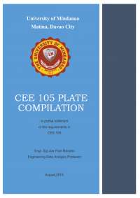 CEE 105 Plate Compilation: Data Analysis and Probability Exercises