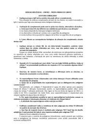 Estudo dirigido de Imunologia