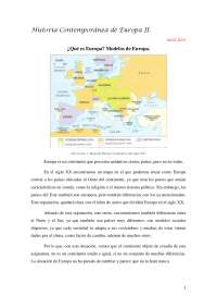 La Evolución de Europa: Desde la Primera Guerra Mundial hasta la Unión Europea - Prof. Far