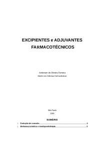 excipientes farmacotécnicos