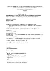 Frequência dos Pulsos PWM Arduino