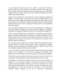Nociones sobre la Paz Mundial