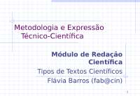 Texto redação científica