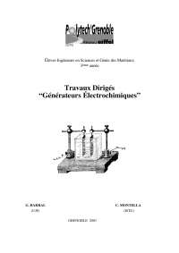Electrochimie et corrosion