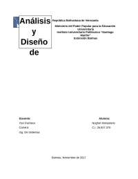 Análisis y Diseño de Sistemas de Información: Un Enfoque para la Toma de Decisiones