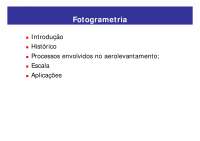 Fotogrametria e Sensoriamento