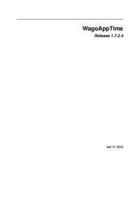 Manual da Biblioteca de Manipulação de Tempos da Wago