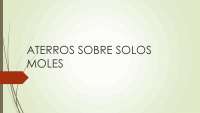 aterro sobre solos moles