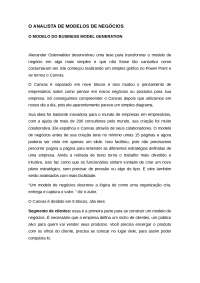 O analista de modelos de negócios