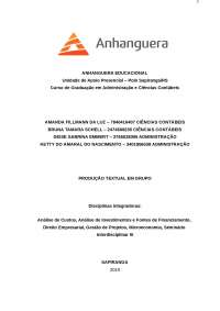 Trabalho sobre empresa Calce Leve - Docsity