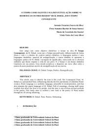 O TEMPO COMO AGENTE E SUA INEVITÁVEL AÇÃO SOBRE “O HOMEM E OS OUTROS BICHOS” DE H. DOBAL, EM O TEMPO CONSEQUENTE