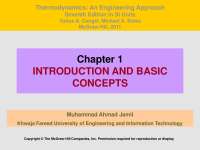 Introduction to Thermodynamics: Basic Concepts and Definitions