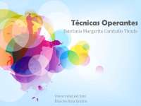 Tecnicas Operantes Tecnicas Operantes Tecnicas Operantes