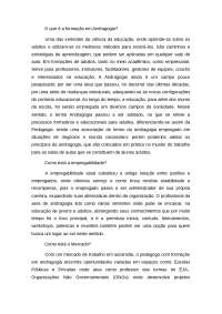 Andragogia e suas caracteristicas