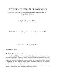 Prática 04 – Verificação prática da simulação do circuito RC