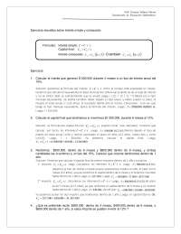 Ejercicios resueltos sobre interés simple y compuesto