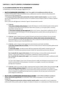 Riassunto "Delitti contro il patrimonio", Mantovani