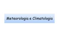 Introdução à Meteorologia e Climatologia: Conceitos Básicos e Aplicações