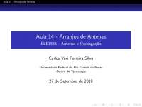 Arranjos de Antenas: Uma Introdução aos Conceitos Básicos