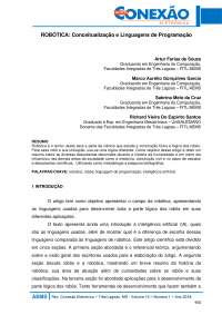 Robótica: Conceitos e linguagem de programação