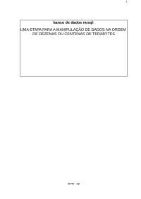 Monografia sobre NoSQL