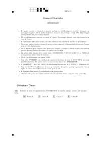 Esercizi con soluzioni - Docsity