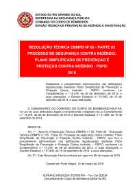 resolução tecnica bombeiros rs