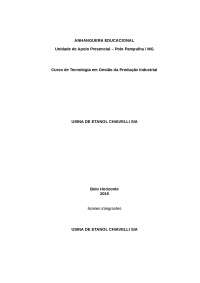 Usina Chiavelli S/A - Produção de Alcool