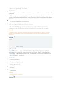 Gestão de Conhecimento e Inovação - Exercícios