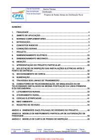 Normas Complementares para Projetos de Redes de Distribuição Rural
